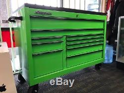 Snap-On Extreme Green 10 Drawer Roll Cab Tool Box Cart KRA2422 LOCAL PICKUP ONLY