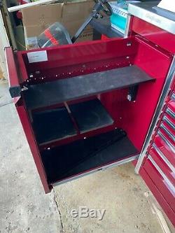 Snap On KERP763A5PM Rolling Tool Box Cranberry Triple Bank 14 Drawer Stainless