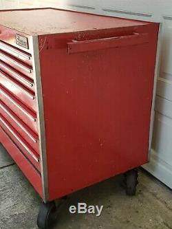 Snap On KR-562-B Rolling Tool Chest Box Cart 13 Drawer with Chemical Cabinet Red