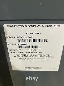 Snap On Krsc326fpwz Storm Grey Roll Cart 6 Drawer Tool Box Chest Like New