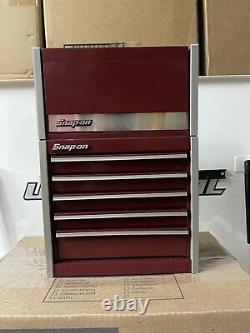 Snap-On Micro Roll Cab BOTTOM & TOP chest SET Mini Tool Box Cranberry NEW
