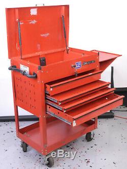 Snap On NM09171A Special Edition Red Roll Cart Storage Toolbox 4 Drawers