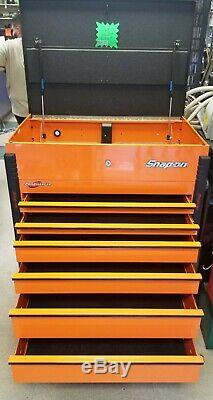 Snap-On Pro Charger 6 Drawer Orange Roll Cart Tool Chest Box