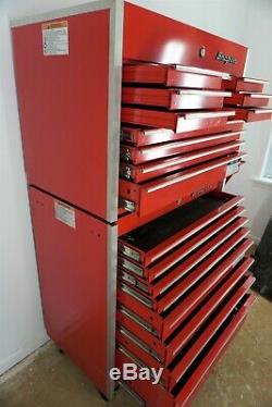 Snap On Roll Cart With Side Tool Chest Box Hanger's & 8 Drawer Cabinet WithTop Chest