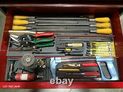 Snap-On Rolling Tool Cabinet Box LOADED WITH TOOLS Aircraft Mechanic A&P
