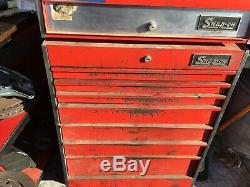 Snap On Tool Box Top And Bottom Roll Away Vintage