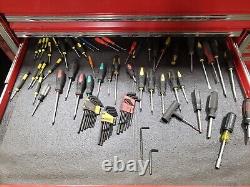 Snap on 58 roll cab tool box, 13 drawer with ball bearing slides tools included