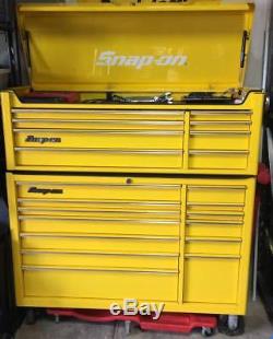 Snap on KRA Series Toolbox Chest and Roll Cab Yellow