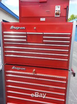 Snap-on MASTER SERIES 5.5ft. Tall 19Drawer Tool Box & Roll Cab In Great Condition