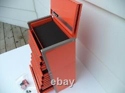 Snap-on Micro Roll Cab Bottom & Top Chest Mini Tool Box Set Orange New In Box