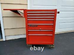 Snap-on Model KRA 380C rolling tool box 7 Drawers With key and Side Shelf KRA-412