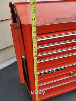 Snap-on Model KRA 380C rolling tool box 7 Drawers With key and Side Shelf KRA-412