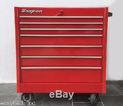 Snap on Toolbox Red Roll Cab KR657B Bottom Tool Box 7 drawers, ready to work