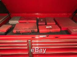 Snap-on rolling tool box with tools included