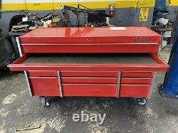 Snap on tool box 72 15-Drawer Triple-Bank Masters Series Roll Cab (Red)