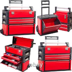 Stackable Rolling Tool Storage Chest Cabinet Drawer Removable Toolbox Organizer