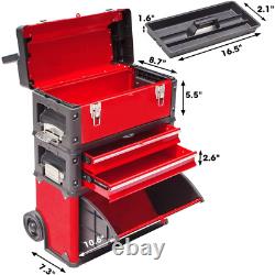 Stackable Rolling Tool Storage Chest Cabinet Drawer Removable Toolbox Organizer