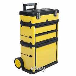 Stackable Toolbox Rolling Tools Organizer Mobile Drawer Portable Workstation