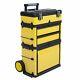 Stalwart 75-mj2096 Rolling Stacking Portable Metal Trolley Tool Box Chest