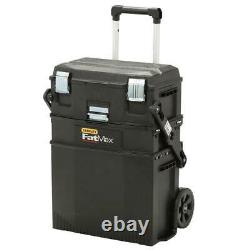 Stanley FATMAX 22 in. 4-in-1 Cantilever Tool Box Mobile Work Center Storage Box