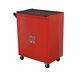 Steel Double Door Rolling Cabinet Garage Three-layer Toolbox Movable With Handle