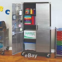 Steel Heavy Duty Storage Cabinet Garage Office Home Organizer Rolling Cart Tools