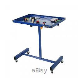 Technician Large Surface Rolling Tool Tray Cart Adjustable Height Tools Service