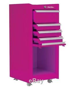 The Original Pink Box 4-Drawer Rolling Steel Tool Box Salon Cabinet