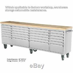 Thor 96 24 Drawer Rolling Steel Tool Chest Cart work bench Garage cabinets Box