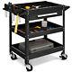 Three Tray Rolling Tool Cart Mechanic Cabinet Storage Toolbox Organizer Withdrawer