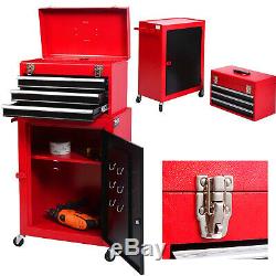 Tool Box Chest Cabinet With Sliding Drawers Portable Rolling Garage Organizer