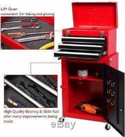 Tool Box Chest Cabinet With Sliding Drawers Portable Rolling Garage Organizer