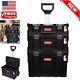 Tool Box Expandable 3-piece Mobile System Portable Rolling Chest Storage Toolbox