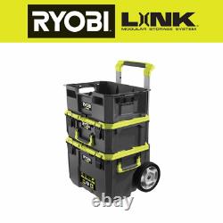 Tool Box and Tool Crate Rolling Tool Box with Medium Telescoping Handle