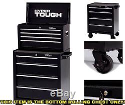 Tool Box with Wheels Cart on Metal Roll Around Large Rolling Chest Mens Storage