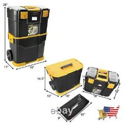 Tool Boxes Rolling Toolbox Stackable Cabinet Storage Chest Organizer With Handle