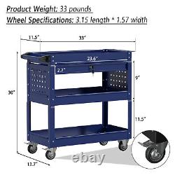 Tool Cart on Wheels for Mechanics with Drawers Rolling Tool Box Storage Organizer