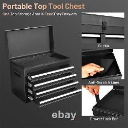 Tool Chest, 2 in 1 Steel Rolling Tool Box & Cabinet On Wheels for Garage
