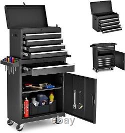 Tool Chest, 5-Drawer Rolling Tool Storage Cabinet with Enhanced Packaging, Det