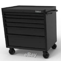 Tool Chest Cabinet 6-Drawer Rolling Mobile Workbench 36-In Wide x 24.5-In Deep