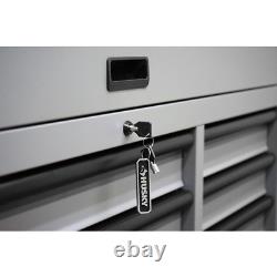 Tool Chest Cabinet Set Heavy-Duty 56 in. W 18-Drawer Rolling Combination Gray