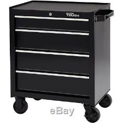 Tool Chest Cabinet with 4 Drawer Storage Steel Ball Bearing Slides Rolling Caster