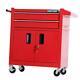 Tool Chest Heavy Duty Cart Steel Rolling Tool Box With Lockable Doors Red