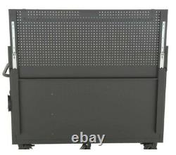 Tool Chest Work Bench Cabinet Pegboard Top 61in Rolling Garage Storage Husky NEW
