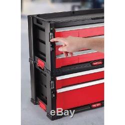 Tool System Box Storage Cabinet Garage Mechanics Chest 5 Drawer Rolling Cart Red