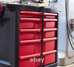 Toolbox Rolling Tools Cart Cabinet Commercial Storage Organizer For Mechanics Wo