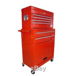 Trolley Tool Chest Cabinet Rolling Garage Toolbox with 7 Drawers & 250 Tools