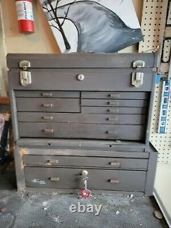 USED KENNEDY TOOLBOX TOOL BOX ROLL AWAY With KEYS MACHINIST CHEST. LOCAL PICKUP