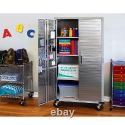 Ultrahd 72 Tall 2-door Rolling Storage Cabinet, 36 W X 18 D X 72 H Gray