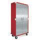 Ultrahd 72 Tall 2-door Rolling Storage Cabinet, 36 W X 18 D X 72 H, Red